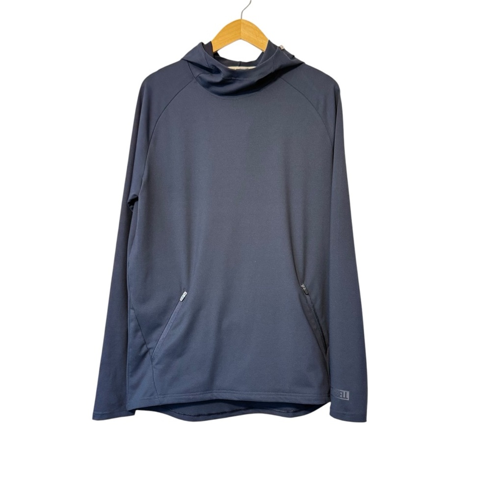 Barbell Apparel Athletic Performance Stealth Hoodie Navy Long Sleeve Mens SMALL